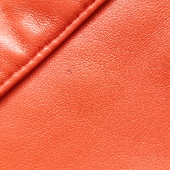 Vakko Red Leather Coat Small ♥️ - Picture 11 of 11